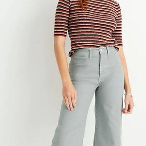 Madewell Slim Emmett Wide Leg Crop Pants